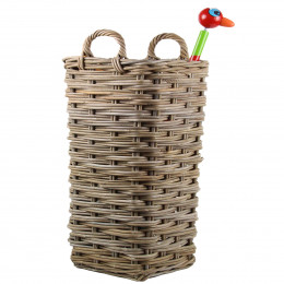 Grand porte-parapluie en rotin