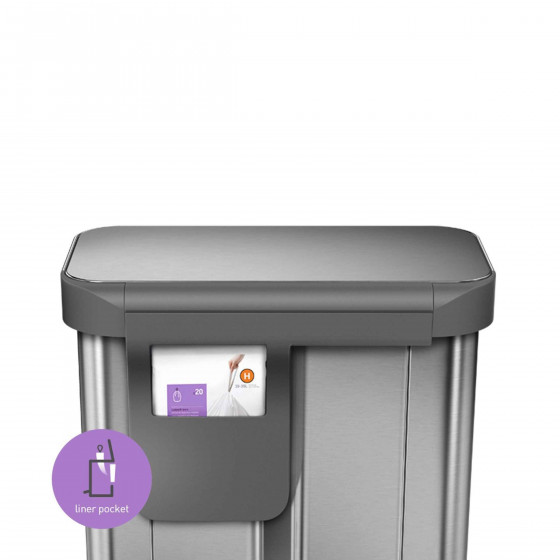 Poubelle de tri 2 compartiments (58 Litres)