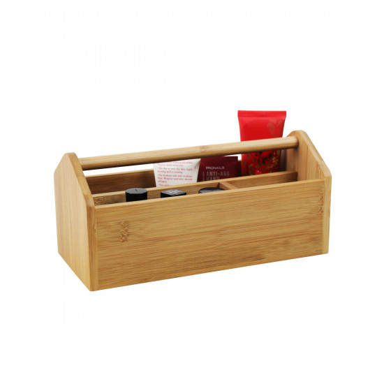 Rangement maquillage en bois