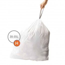 60 sacs poubelles pour poubelle à 2 compartiments 30à 35 L