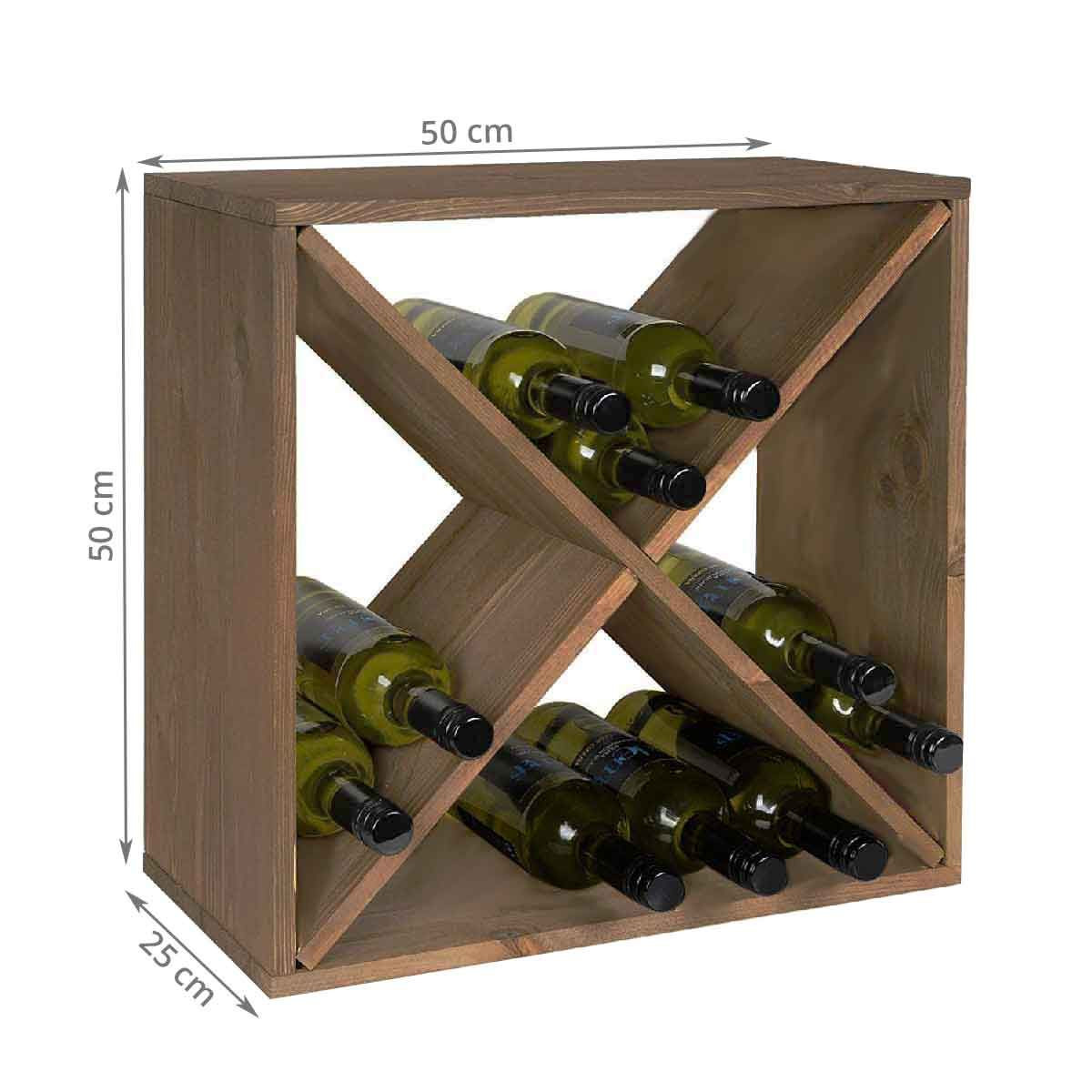 Chrome casier à vin-capacité 4 bouteilles