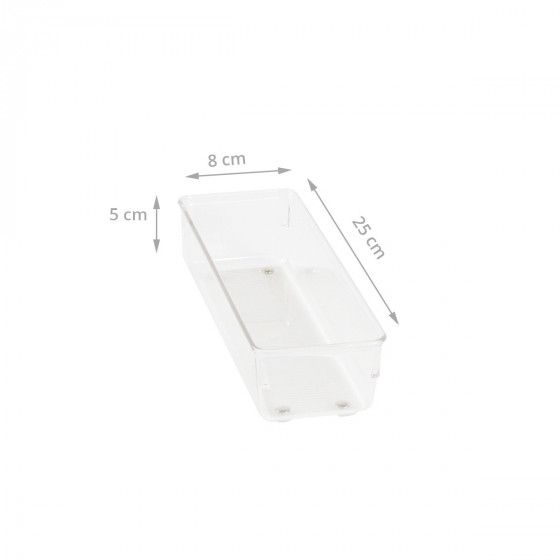 Organisateur étroit L en acrylique pour tiroirs