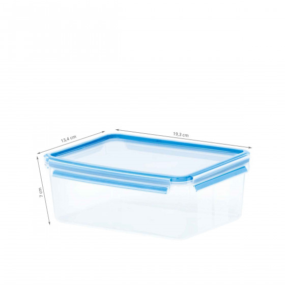 Boîte de conservation en plastique transparent.Taille M (1 litre)