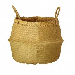 Panier à Linge en Osier Seagrass 55cm Naturel pas cher 