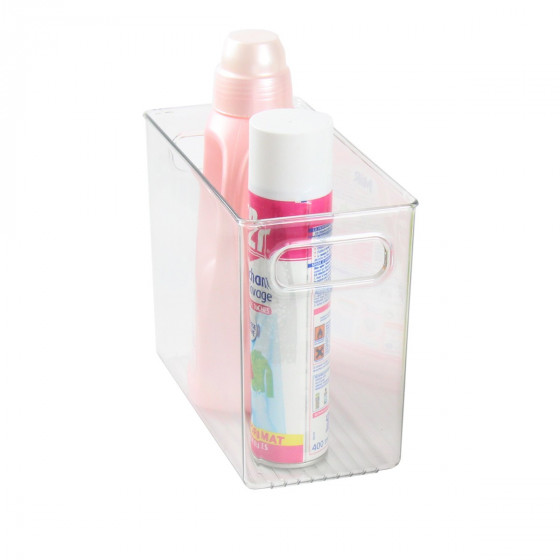 Organisateur rectangulaire M de placard en plastique transparent