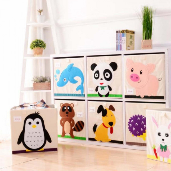 Cube de rangement en tissu pour enfant "mouton"