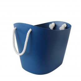 Bac de rangement design bleu L