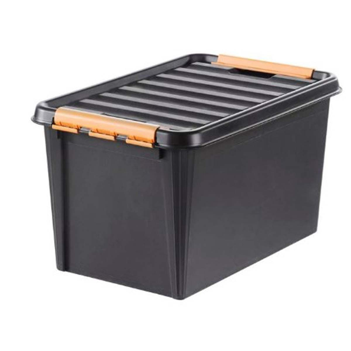 Boîte de rangement solide pour garage en plastique - 47 Litres