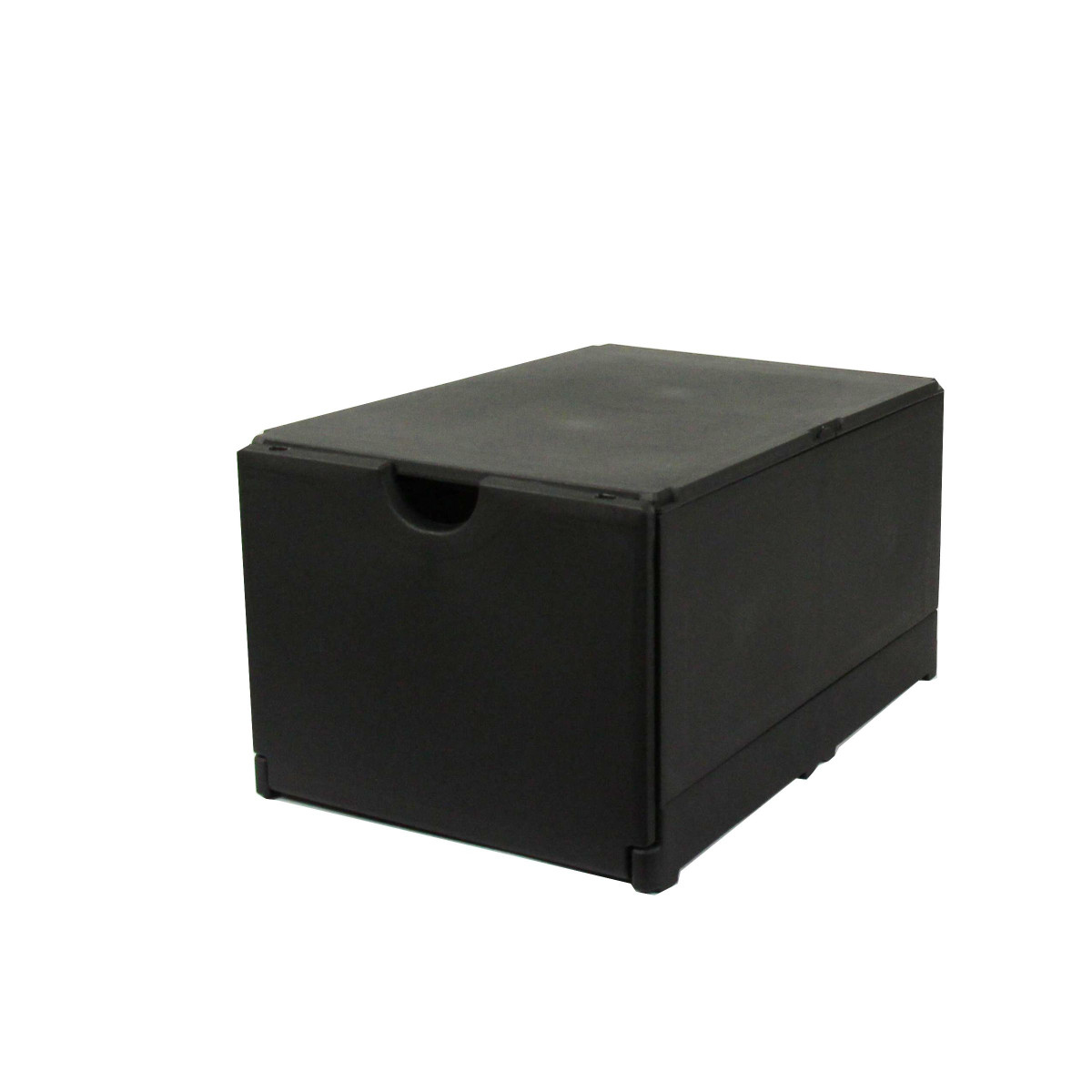 Boîte de rangement pliable noire 15x31 cm - Electro Dépôt