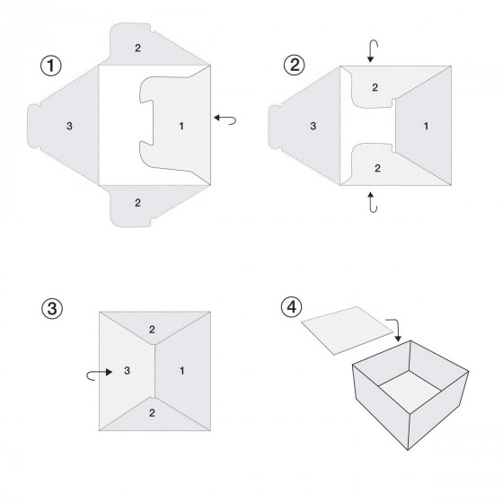 Rangement en carton pour tiroir de chambre