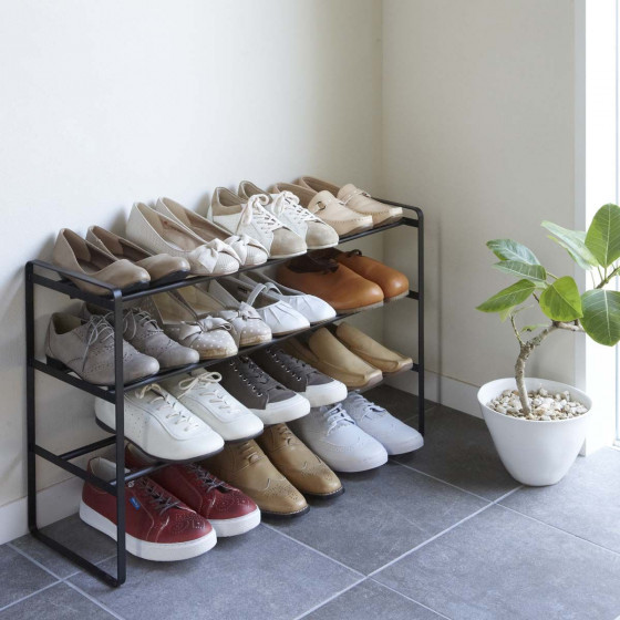 Étagère à chaussures extensible 3 étages