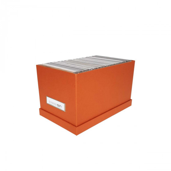 Boîte à CD en carton orange