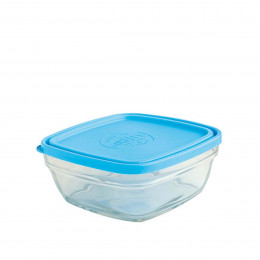 Saladier en verre avec couvercle made in France 23 cm