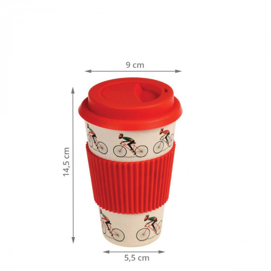 Mug en bambou pour cycliste