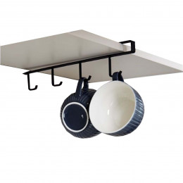 Accroche tasses noir pour placard
