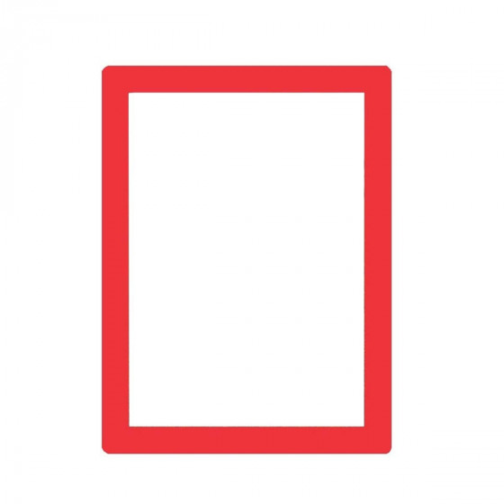 Cadre repositionnable pour document A4 rouge