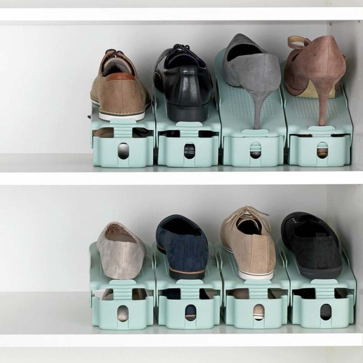 8 pièces organisateur chaussures