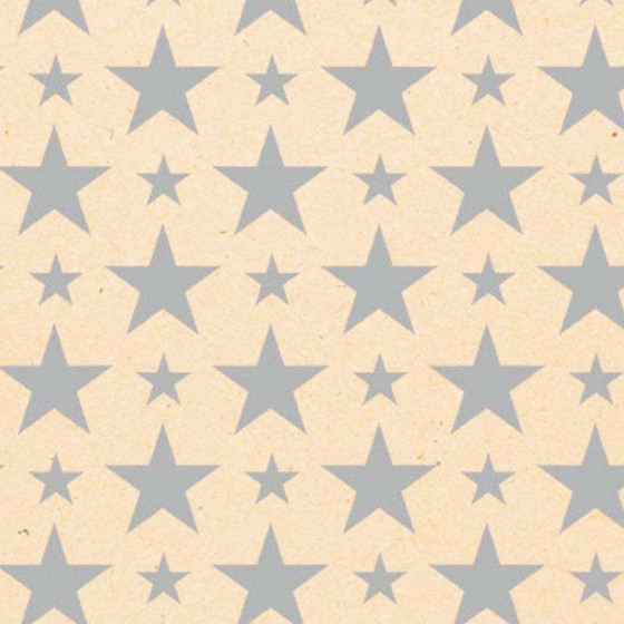 Gros rouleau de papier cadeau 50 mètres kraft à étoiles