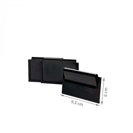 Porte-étiquettes clipsables noirs pour panier ou boîte