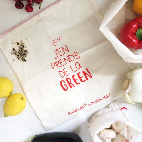 Sac à vrac original en coton biologique 40x40