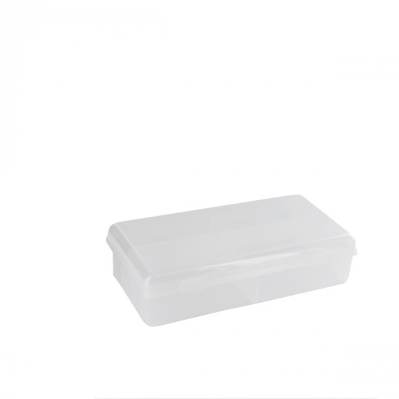 Boîte en plastique transparent à 7 compartiments (S)