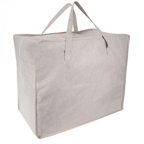 Grand sac de rangemeent en tissu clair