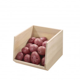 Caisse en bois empilable avec ouverture frontale