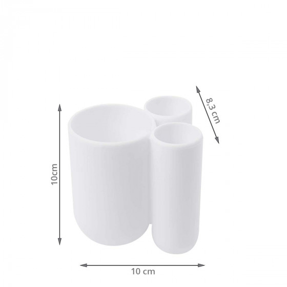 Verre à dents 3 compartiments