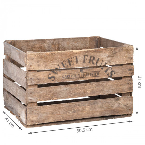 Caisse en bois rustique