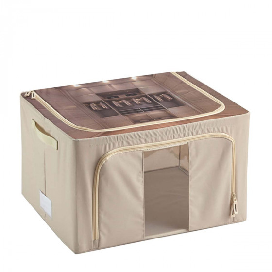 Boîte de rangement pliable avec ouverture avant 44 litres