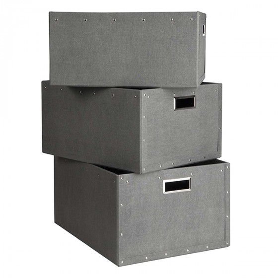 3 caisses de rangement  en carton