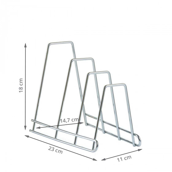 Porte couvercles en métal
