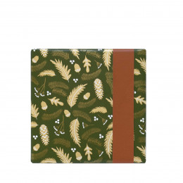 Papier cadeau de Noël vert et or