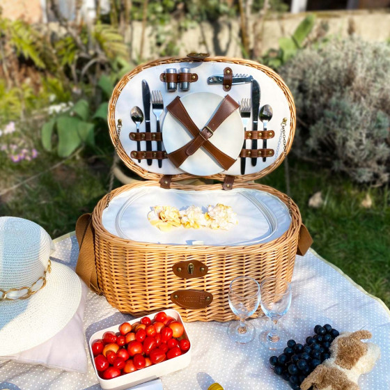 Panier à pique-nique ovale 4 personnes