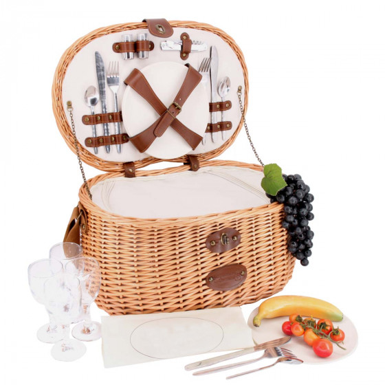 Panier à pique-nique ovale 4 personnes