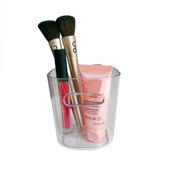 Pot à maquillage transparent