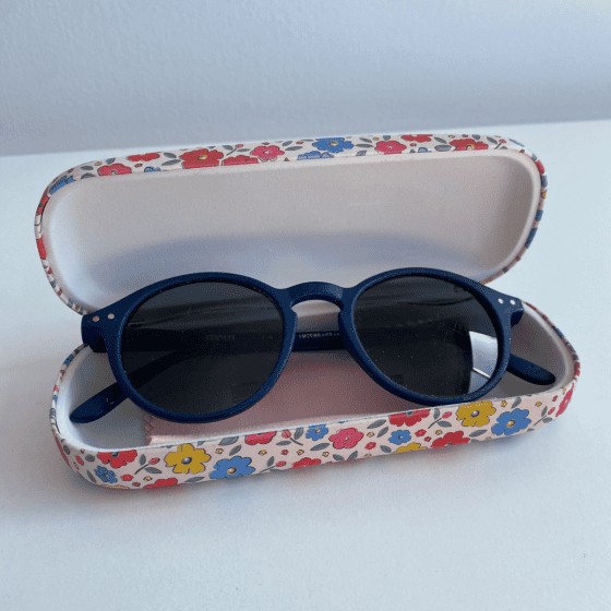 Etui à lunettes fleuri