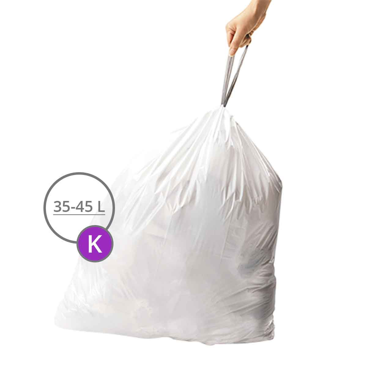 20 sacs poubelles 40 litres - Simple Human - Très résistants - ON RANGE TOUT