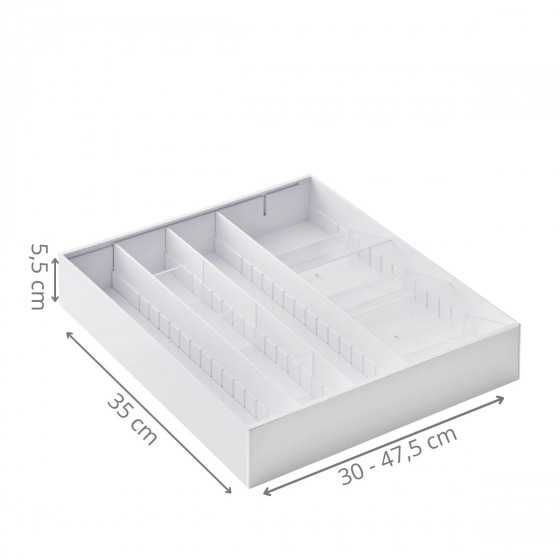 Range-couverts extensible gain de place