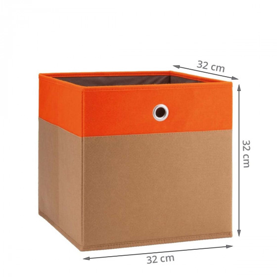 Cube de rangement en feutre