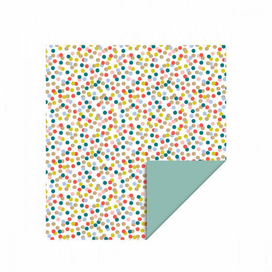 Pochette cadeau à pois 27 x 34 cm