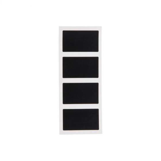 8 étiquettes rectangulaires ardoise