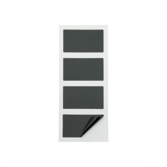 8 étiquettes rectangulaires ardoise