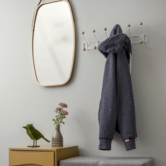 Patère au style scandinave avec 6 double crochets