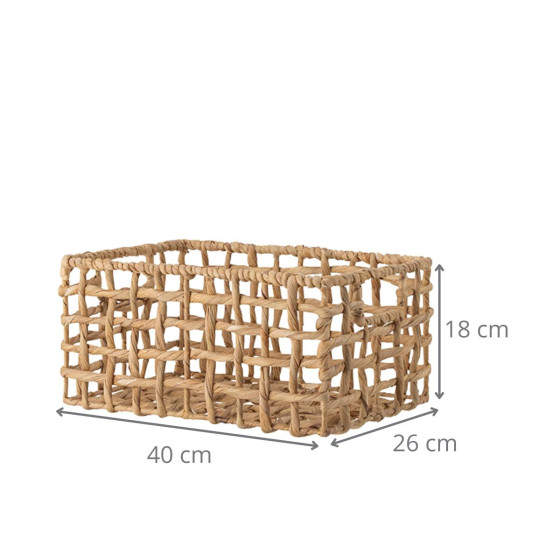 Panier de rangement rectangulaire 40 cm M