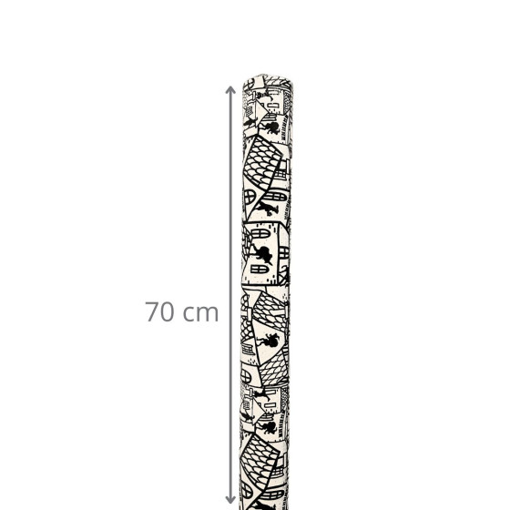 Papier cadeau à motifs noir et blanc