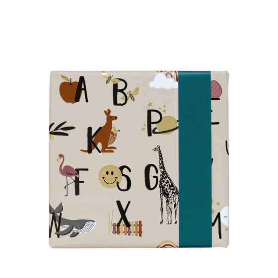 Emballage cadeau alphabet