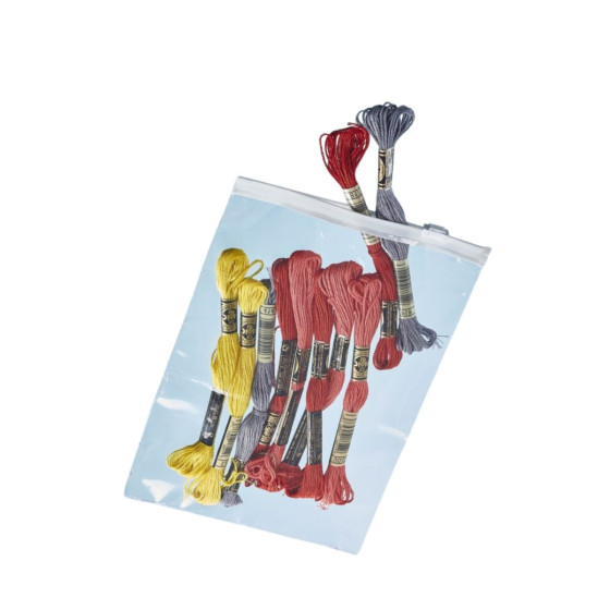 10 sachets d'emballage en plastique avec curseur 21 x 15 cm