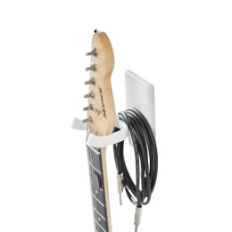 Support mural blanc pour guitare