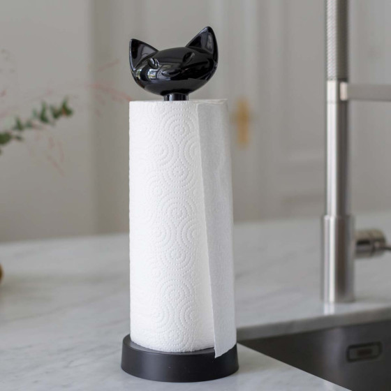 Support essuie-tout chat
